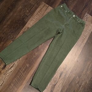 Faded Glory Olive Green Jeans, sz 14
